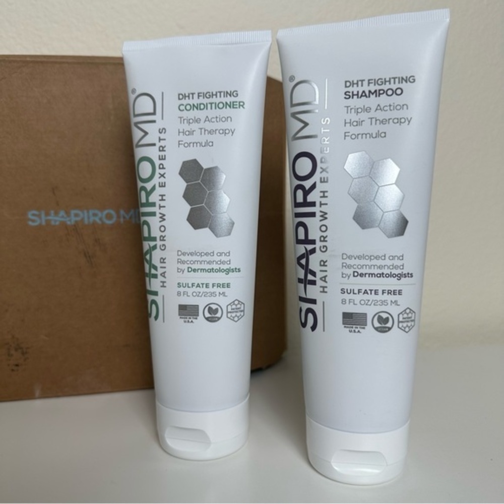 Shapiro MD Hair Loss Shampoo and Conditioner, Vegan Formula with DHT Blockers